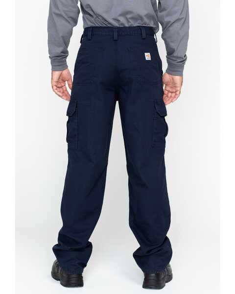 Carhartt Flame Resistant Canvas Cargo Pants, Navy, hi-res