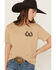 Image #3 - Shyanne Women's Everyone Thinks They're Cowboy Short Sleeve Graphic Tee, Khaki, hi-res