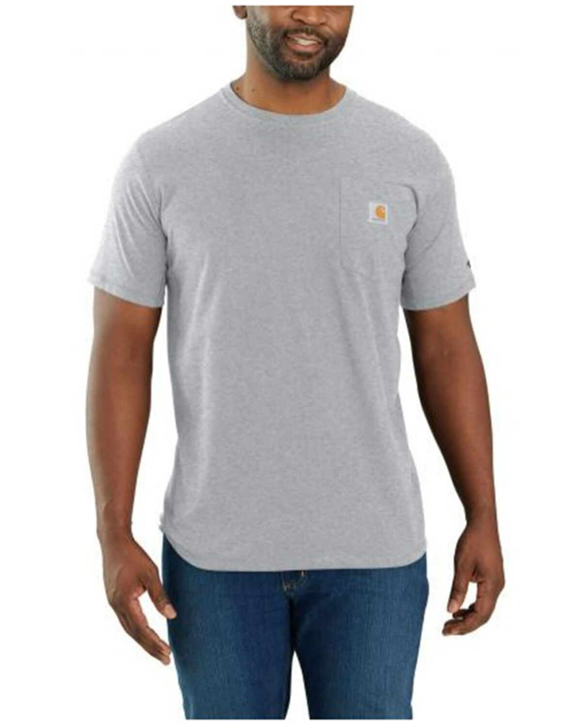 Image #1 - Carhartt Men's Force Relaxed Midweight Logo Pocket Work T-Shirt, Multi, hi-res