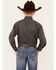 Image #4 - Panhandle Boys' Solid Long Sleeve Button-Down Stretch Western Shirt , Grey, hi-res
