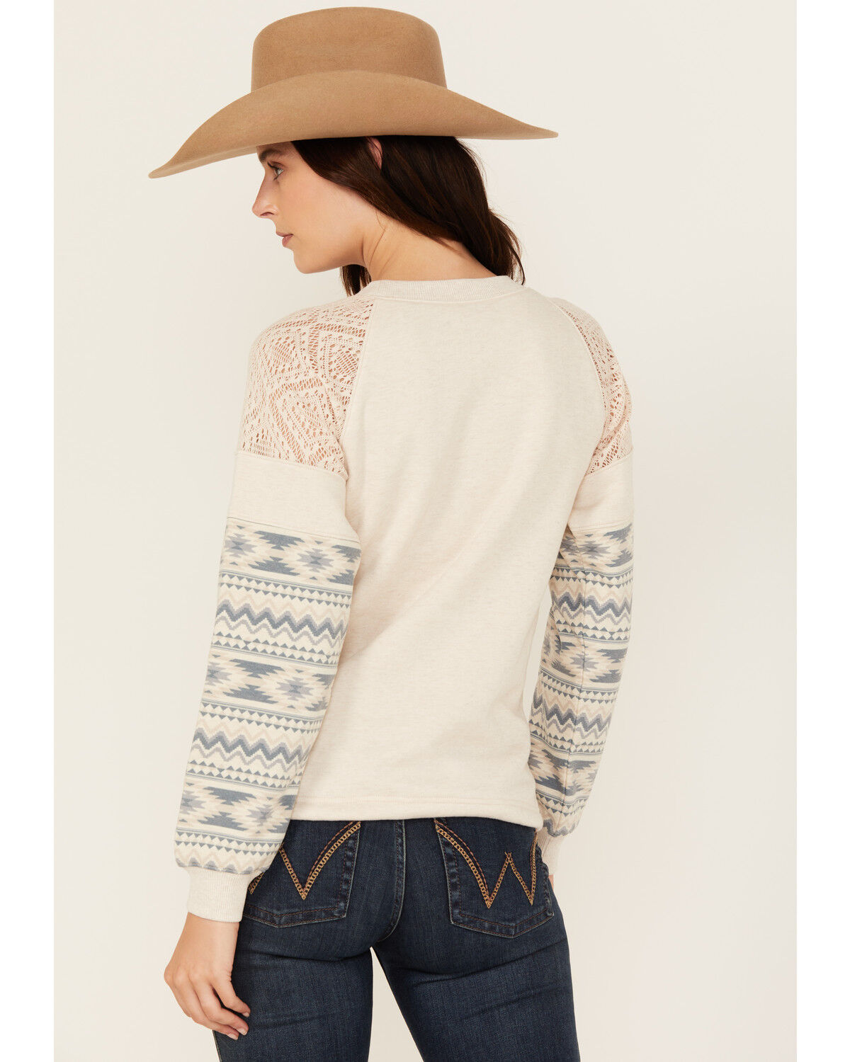 Image #4 - Shyanne Women's Printed Pullover Sweatshirt, Blue, hi-res
