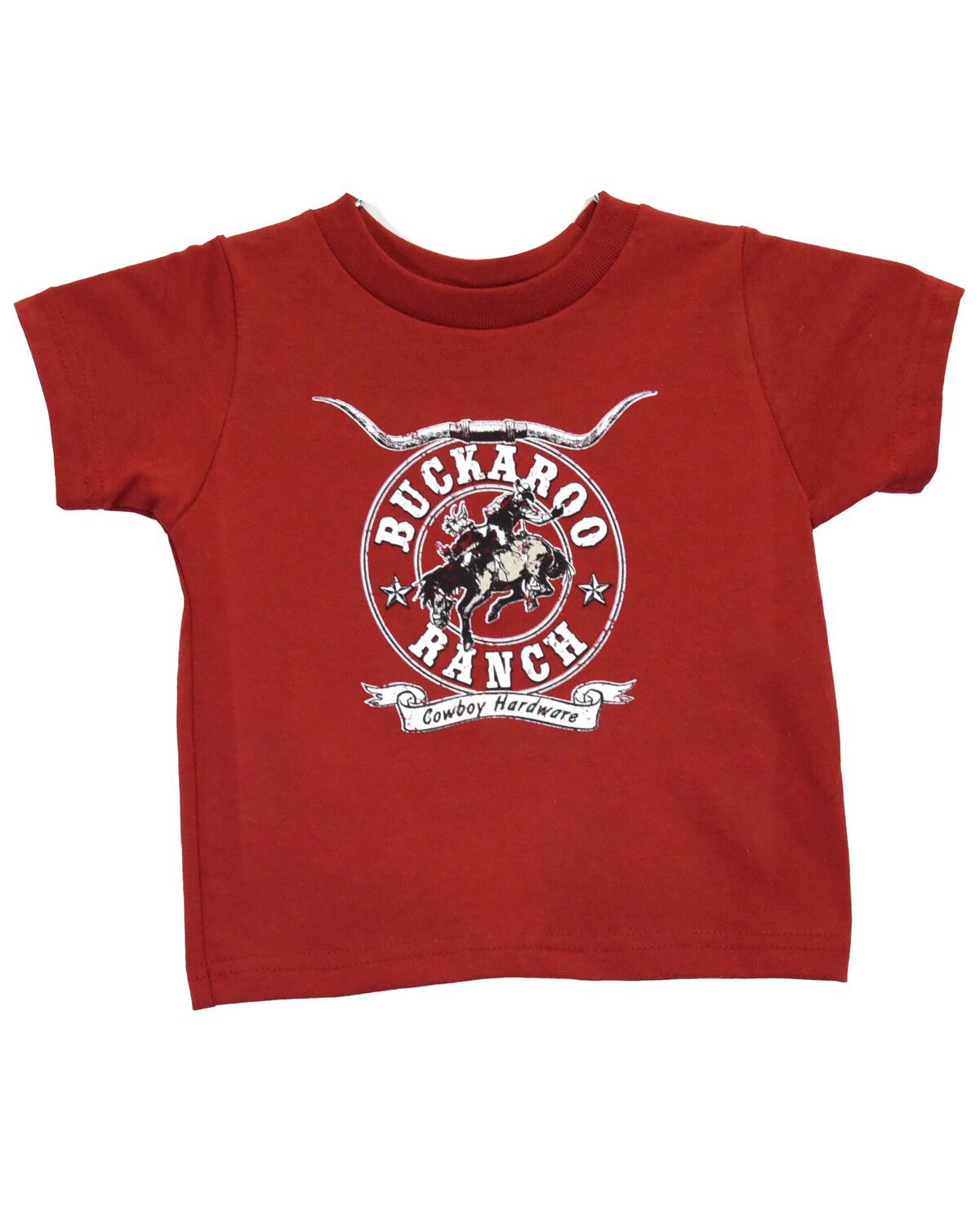 Cowboy Hardware Toddler Boys' Buckaroo Ranch Short Sleeve Graphic T-Shirt, Red, hi-res
