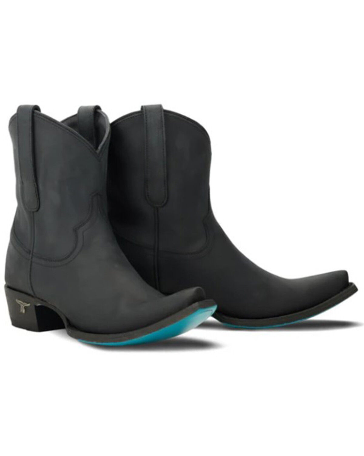 Image #1 - Lane Women's Emma Jane Western Booties - Snip Toe, Black, hi-res