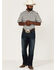 Image #2 - RANK 45® Men's Sponsor Plaid Print Short Sleeve Button-Down Western Shirt , Multi, hi-res