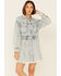 Image #1 - Free People Women's Chain of Command Denim Mini Dress, Blue, hi-res
