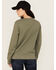 Image #4 - Carhartt Women's Relaxed Fit Midweight Crewneck Sweatshirt, Olive, hi-res