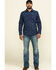 Image #6 - Moonshine Spirit Men's Floral Camo Print Long Sleeve Western Shirt, Navy, hi-res