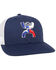 Image #6 - Hooey Men's Texican Logo Trucker Cap, Navy, hi-res