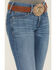 Image #2 - Ariat Women's Mid Rise Patricia Stretch Main Bootcut Jeans, Blue, hi-res