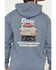 Image #4 - Seager X Coors Banquet Men's Bump Fleece Graphic Hooded Sweatshirt, Blue, hi-res