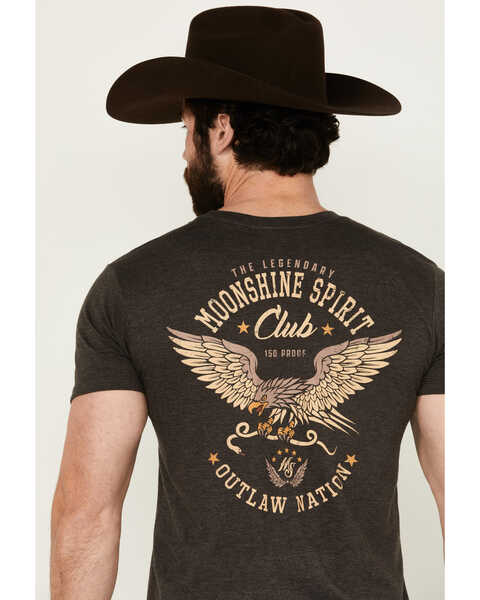 Image #4 - Moonshine Spirit Men's Moonshine Club Short Sleeve Graphic T-Shirt , Charcoal, hi-res
