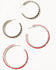 Image #1 - Idyllwind Women's Ethel Antique Hoop Earring Set - 2 Piece, Red, hi-res