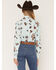 Image #4 - Cruel Girl Women's Horse Conversational Print Long Sleeve Snap Western Shirt, Light Blue, hi-res