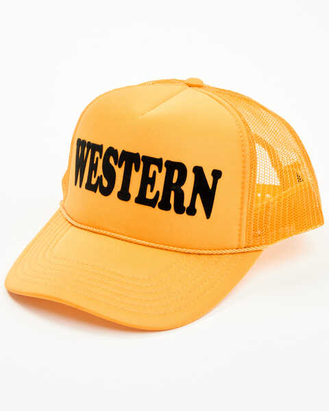 Rodeo Hippie Women's Western Ball Cap , Yellow, hi-res