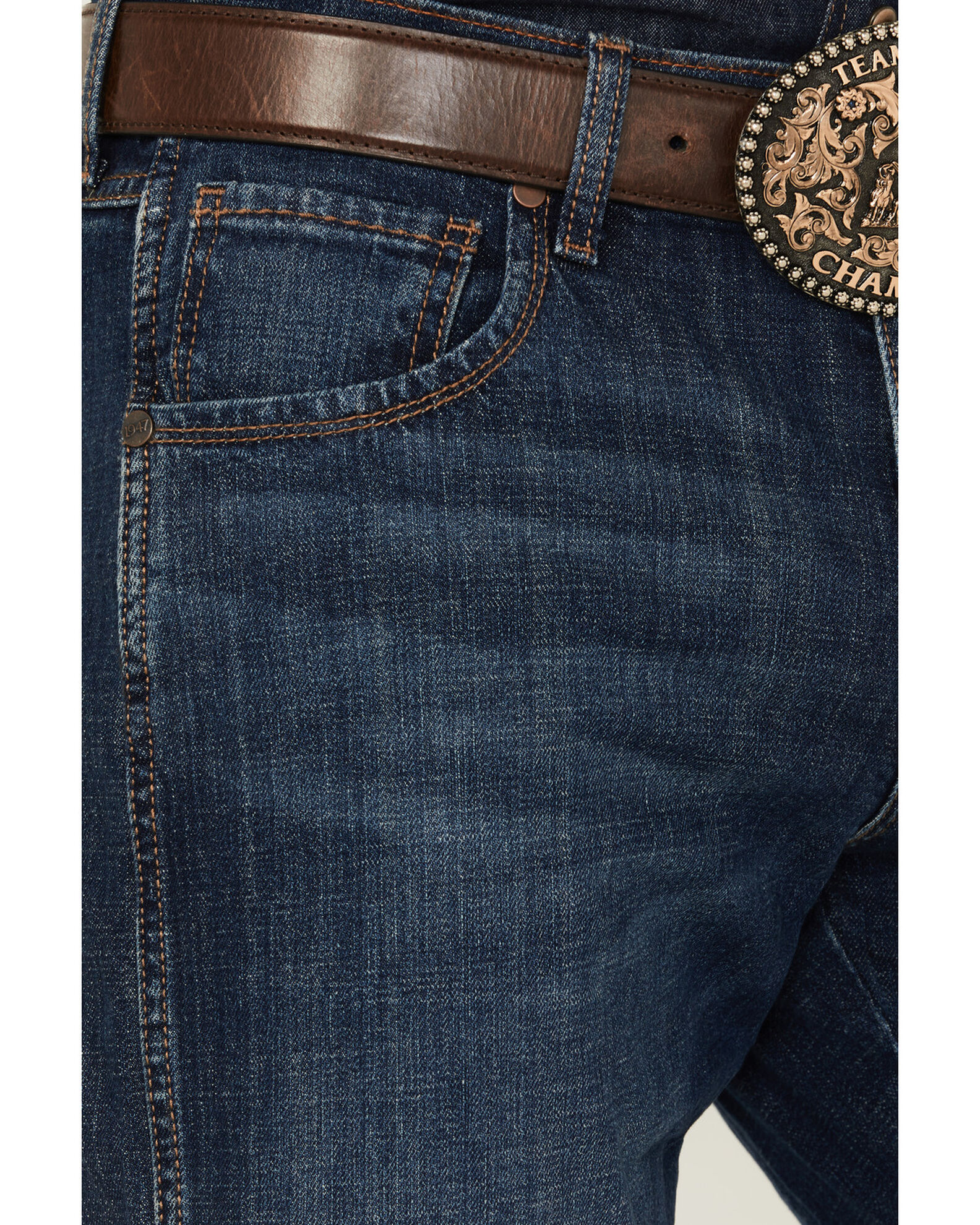 Image #5 - Wrangler Retro Men's Medium Wash Low Rise Relaxed Bootcut Jeans, Indigo, hi-res