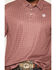 Image #3 - Rock & Roll Denim Men's Medallion Print Short Sleeve Button-Down Polo, Red, hi-res