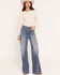 Image #1 - 7 For All Mankind Women's Lotta Avenue Medium Wash High Rise 32" Bootcut Stretch Denim Jeans, Medium Wash, hi-res