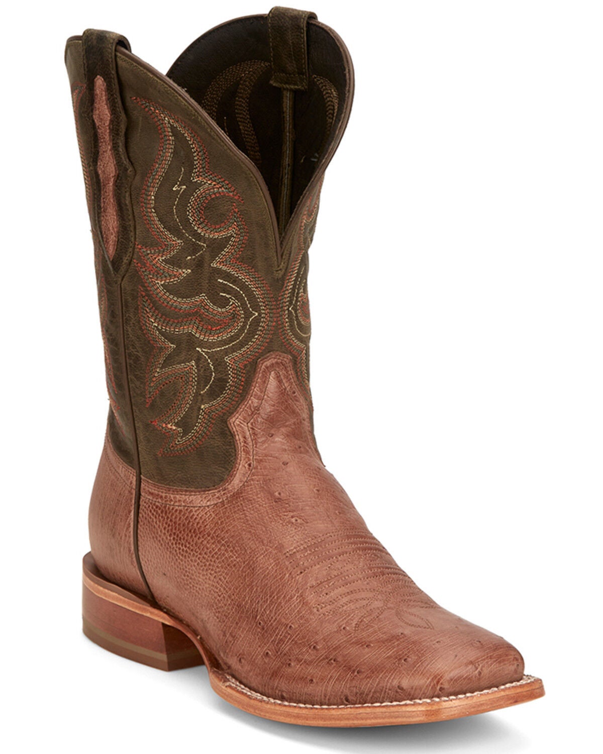 Tony Lama Mens Avalos Sq Toe Boots 10.5 D Coffee