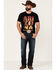 Southern Sierra Men's Saguaro National Park Arizona Graphic Short Sleeve T-Shirt , Black, hi-res