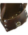 Western Express Women's Brown Leather Rose Applique Shoulder Bag , Brown, hi-res