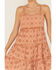 Image #3 - Rock & Roll Denim Women's Eyelet Sleeveless Mini Dress, Rust Copper, hi-res