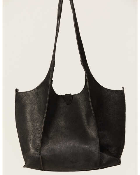 Corral Women's Concho Tassel Leather Shoulder Bag, Black, hi-res
