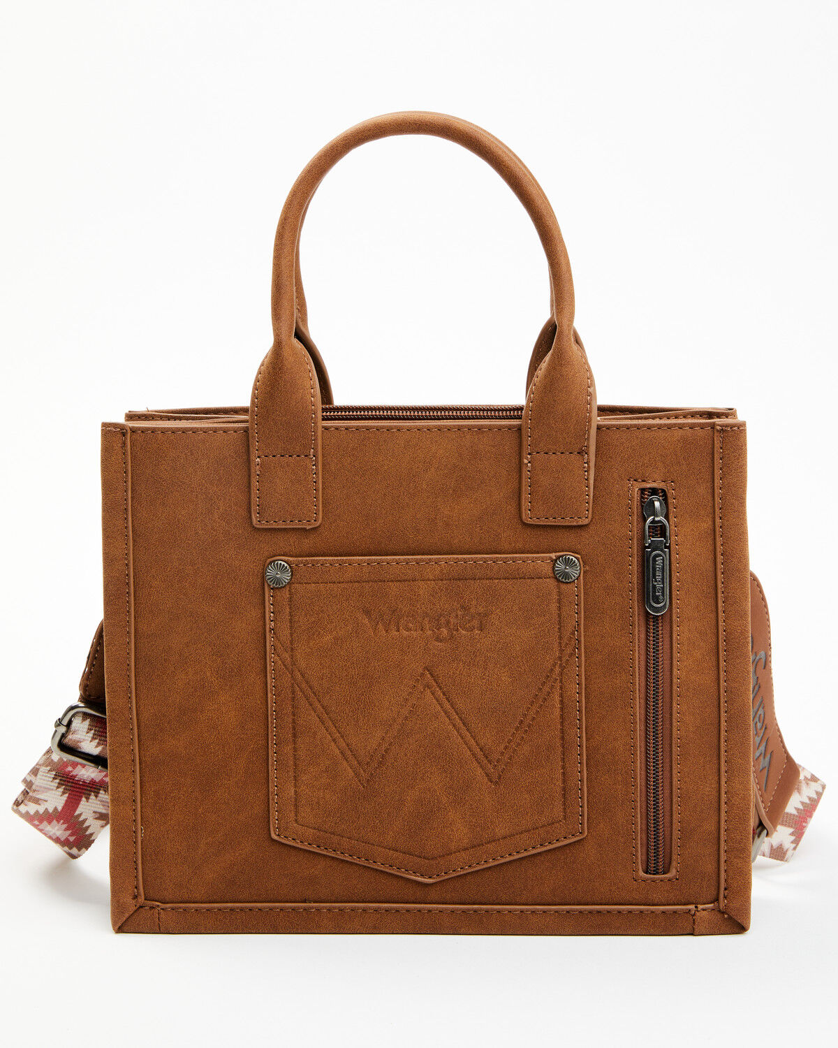 Image #3 - Wrangler X Boot Barn Women's Southwestern Print Crossbody Bag, Brown, hi-res