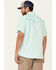 Hooey Men's Habitat Sol Short Sleeve Pearl Snap Western Shirt , Teal, hi-res
