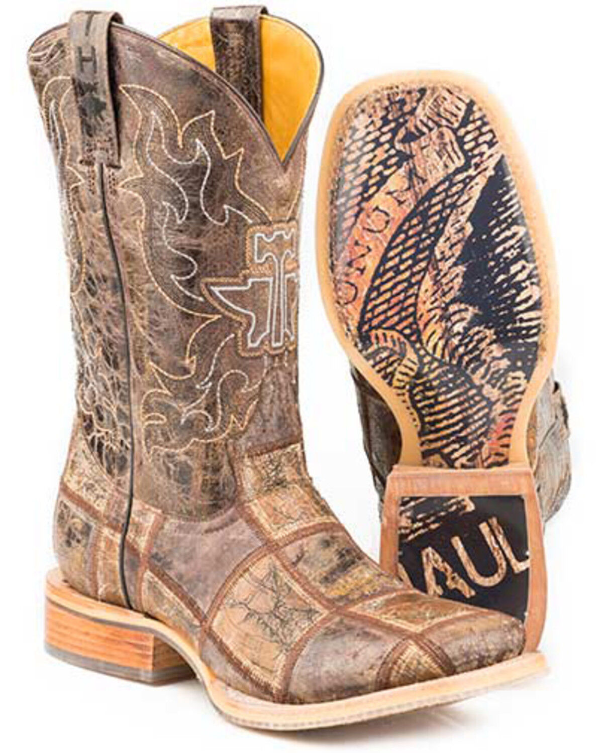 custom square toe cowboy boots