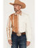 Image #1 - Zach Top X Kimes Ranch Men's Berry Striped Long Sleeve Button-Down Western Shirt, Natural, hi-res