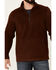 Moonshine Spirit Men's Lake View 1/2 Zip Front Fleece Pullover, Rust Copper, hi-res