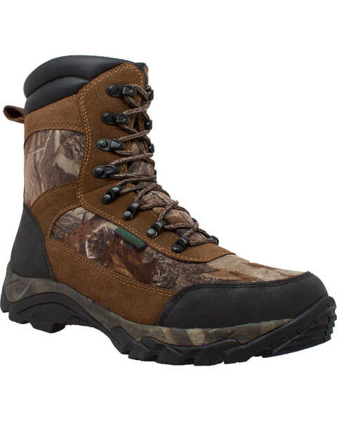 Image #1 - Ad Tec Men's 10" Real Tree Camo Waterproof 400G Hunting Boots, Camouflage, hi-res