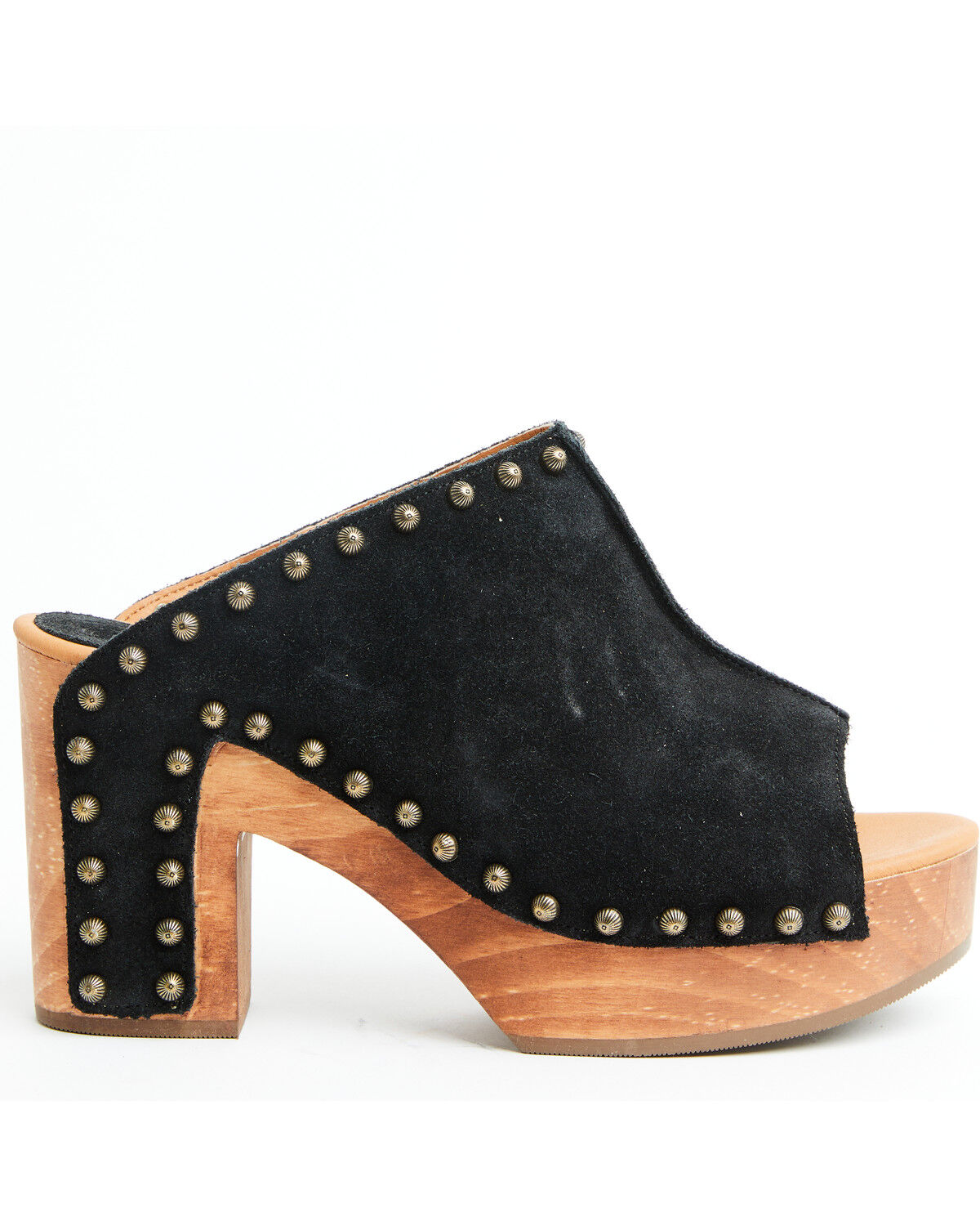 Image #2 - Dingo Women's Echo Wooden Sandals, Black, hi-res
