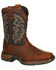 Image #2 - Durango Boys' Lil' Durango Western Boots - Square Toe, Brown, hi-res