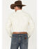 Image #4 - RANK 45® Men's Solid Twill Logo Long Sleeve Button-Down Western Shirt , Cream, hi-res