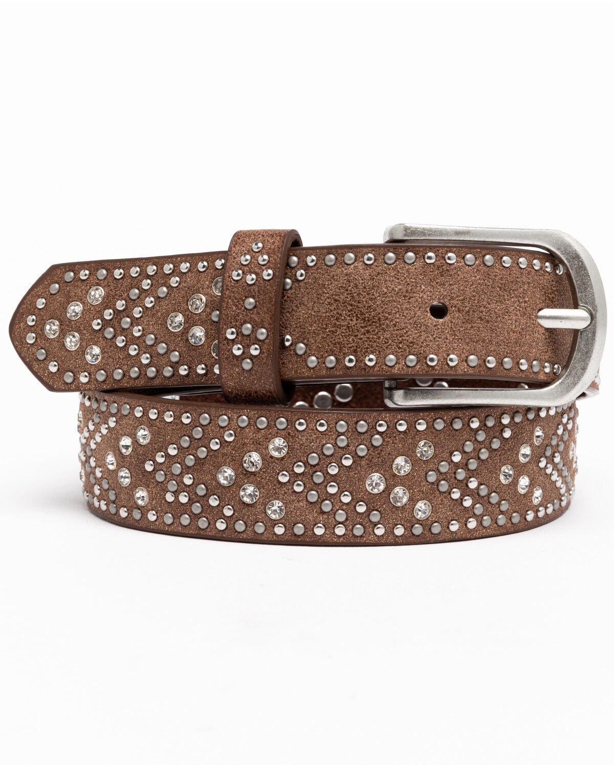 Shyanne Girls' Tempt To Shine Belt, Brown, hi-res