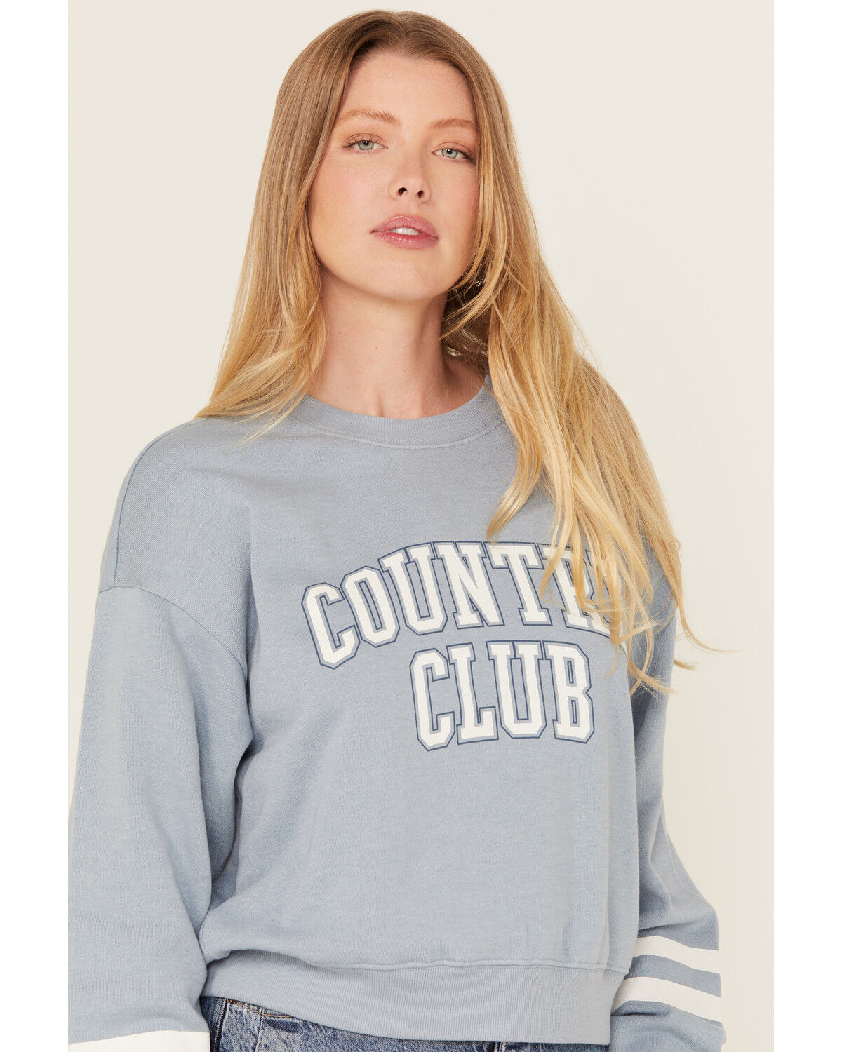 Image #2 - White Crow Women's Country Club Sweatshirt, Blue, hi-res