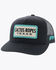 Image #1 - Hooey Men's Cactus Ropes Logo Mesh Trucker Cap, Black, hi-res