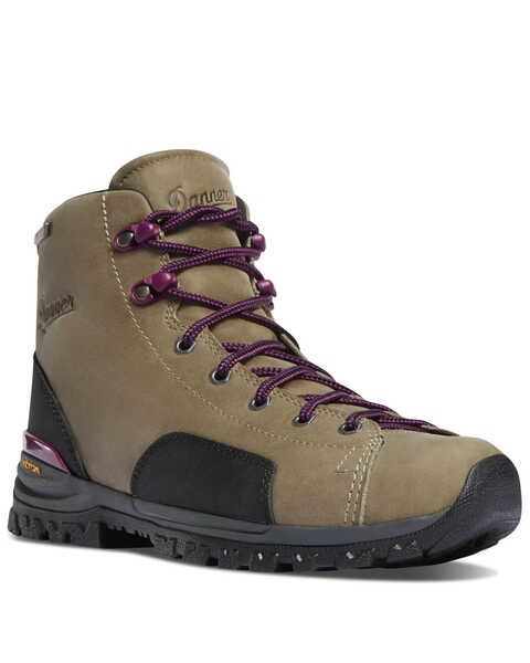 Image #1 - Danner Women's Stronghold Waterproof Work Boots - Composite Toe, Grey, hi-res
