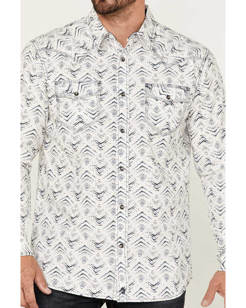 Moonshine Spirit Men's Wings All-Over Print Long Sleeve Snap Western Shirt , White, hi-res