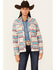 Image #1 - Outback Trading Co Women's Lorelei Southwestern Thunderbird Print Long Sleeve Snap Performance Shirt, Tan, hi-res