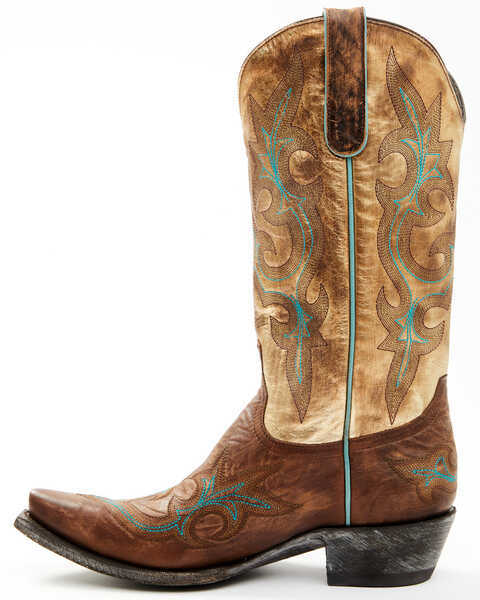 Image #3 - Old Gringo Women's Diego Heavy Western Boots - Snip Toe, Gold, hi-res