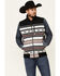 Image #1 - Cinch Men's Multi Southwestern Stripe Zip-Front Bonded Vest , , hi-res