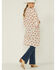 Image #4 - Wild Moss Women's Floral Chiffon Kimono, Ivory, hi-res