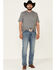 Wrangler 20X Men's Misty Vintage Light Wash Stretch Slim Bootcut Jeans , Blue, hi-res