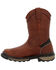 Image #3 - Rocky Men's Rams Horn Waterproof Pull-On Work Boots - Soft Toe, Dark Brown, hi-res