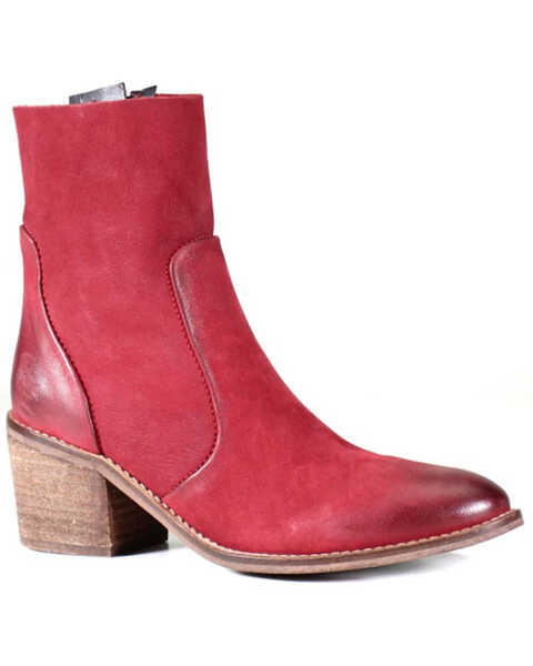 Image #1 - Diba True Women's Majes Tic Short Boots - Round Toe , Dark Red, hi-res