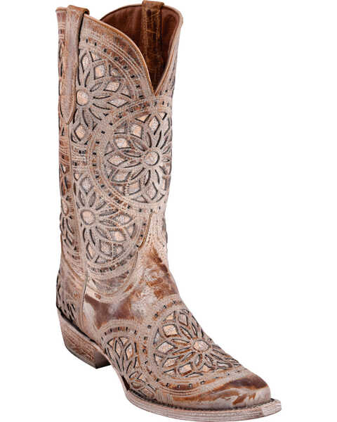 Ferrini Women's Mandala Shabby Chic Cowgirl Boots - Snip Toe, , hi-res