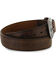 3D Men's 1 1/2" Genuine Leather Belt, Brown, hi-res