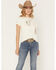 Image #1 - Shyanne Women's Icon Embroidered Short Sleeve Graphic Tee, Cream, hi-res